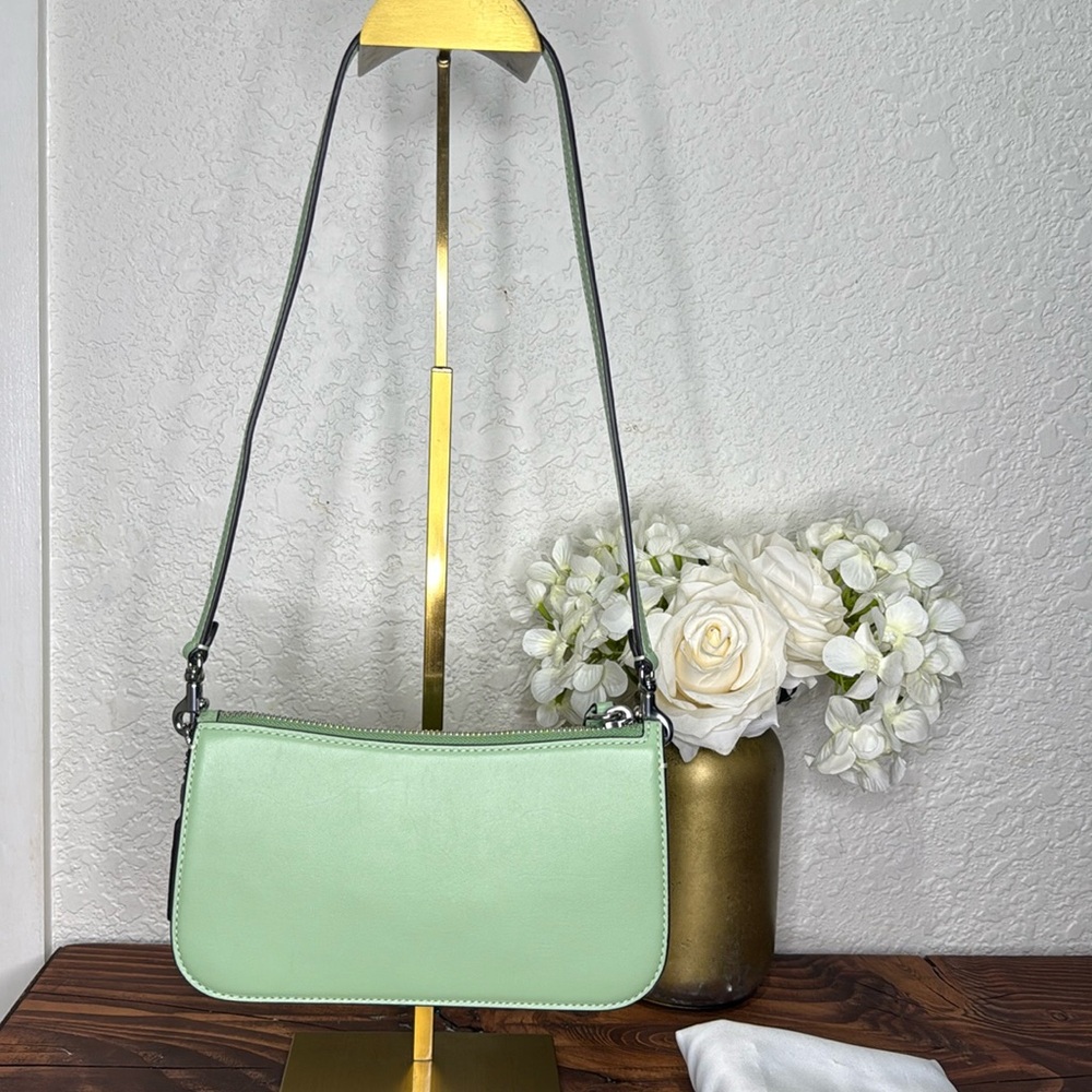 Coach Genuine Leather Penn Shoulder Bag in Pale Pistachio, Silver Hardware - Picture 5 of 16
